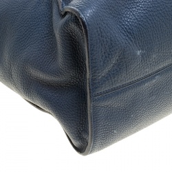 Prada Blue/Black Leather Tote