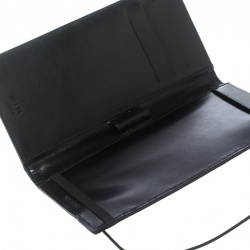 Prada Black Nylon Continental Wallet