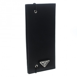 Prada Black Nylon Continental Wallet