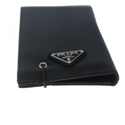 Prada Black Nylon Continental Wallet