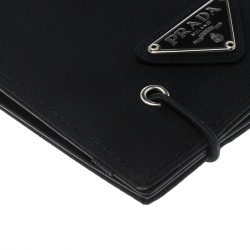 Prada Black Nylon Continental Wallet