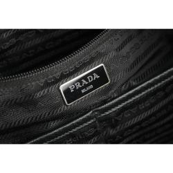 Pre Owned Prada Black Tessuto Nylon Messenger Bag
