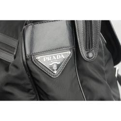 Pre Owned Prada Black Tessuto Nylon Messenger Bag