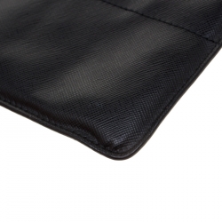Prada Black  Saffiano Leather Messenger Bag