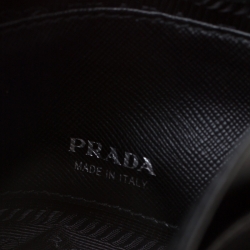 Prada Black  Saffiano Leather Messenger Bag