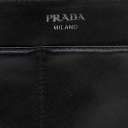 Prada Black  Saffiano Leather Messenger Bag