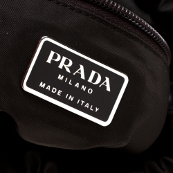 Prada Blue Nylon Messenger Bag