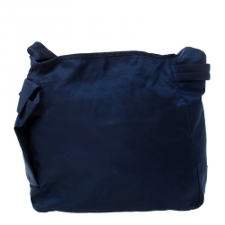 Prada Blue Nylon Messenger Bag