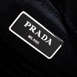Prada Black Nylon and Leather Multipocket Tote