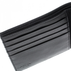 Prada Black Nylon Portafoglio Bifold Wallet