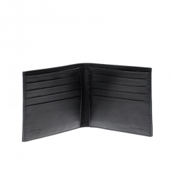 Prada Black Nylon Portafoglio Bifold Wallet
