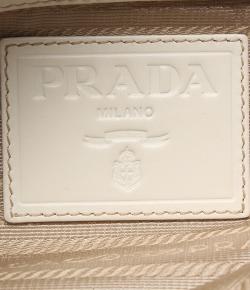 Prada Beige Nylon Shoulder Bag 