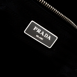Pre Owned Prada Black Saffiano Leather Briefcase Laptop Bag