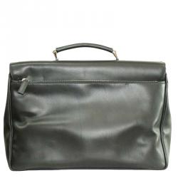 Prada Black Leather Laptop Bag 