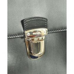 Prada Black Leather Laptop Bag 