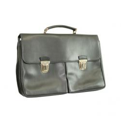 Prada Black Leather Laptop Bag 