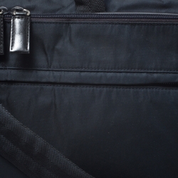 Pre Owned Prada Dark Blue Nylon Laptop Bag