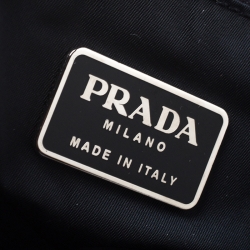Pre Owned Prada Dark Blue Nylon Laptop Bag