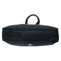 Pre Owned Prada Dark Blue Nylon Laptop Bag