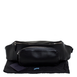 Prada Black Leather Belt Bag