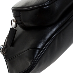 Prada Black Leather Belt Bag