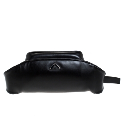 Prada Black Leather Belt Bag