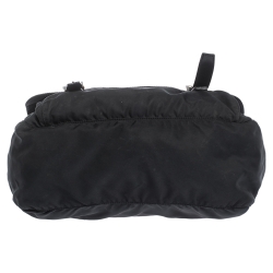 Pre Owned Prada Black Nylon and Leather Messenger Bag