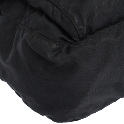 Pre Owned Prada Black Nylon and Leather Messenger Bag