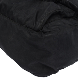 Pre Owned Prada Black Nylon and Leather Messenger Bag