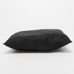 Prada Black Nylon and Leather Logo Slim Pouch 
