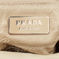 Prada Light Beige Nylon Messenger Bag