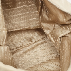 Prada Light Beige Nylon Messenger Bag