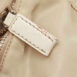 Prada Light Beige Nylon Messenger Bag