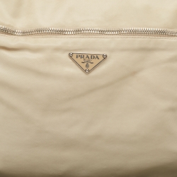 Prada Light Beige Nylon Messenger Bag