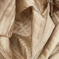 Prada Light Beige Nylon Messenger Bag
