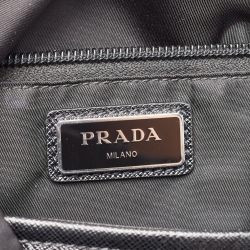 Prada Black Nylon and Saffiano Leather Backpack