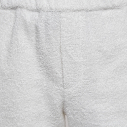 Prada White Cotton Terry Shorts M