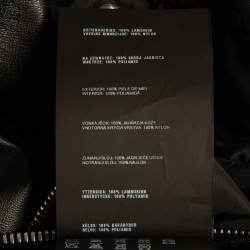 Prada Black Leather and Nylon Reversible Jacket XL