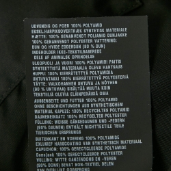 مملوكة مسبقًا Prada Black Nylon Quilted Down Gilet XL 