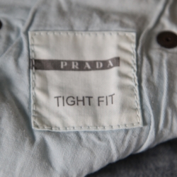 Pre Owned Prada Indigo Dark Wash Faded Effect Denim Tight Fit Jeans L