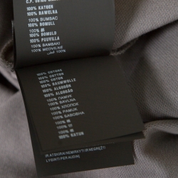 Pre Owned Prada Grey Honeycomb Knit Short Sleeve Polo T-Shirt XL