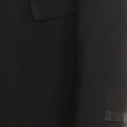 Prada Black Wool and Mohair Tailored Suit 2XL