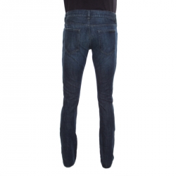 Prada  Indigo Faded Effect Denim Tapered Fit Jeans M