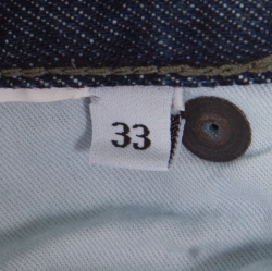 Prada  Indigo Faded Effect Denim Tapered Fit Jeans M