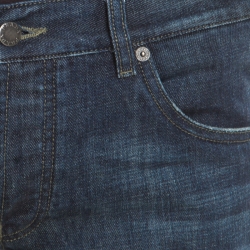 Prada  Indigo Faded Effect Denim Tapered Fit Jeans M