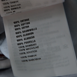 Pre Owned Prada Pale Blue Cotton Contrast Patch Pocket Crew Neck T Shirt L