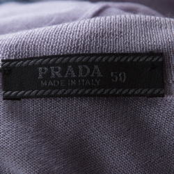 Prada Lavender Cashmere Silk Raglan Sleeve Turtleneck Sweater L