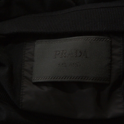 Pre Owned Prada Black Cotton Front Patch Pocket Detail T-Shirt L