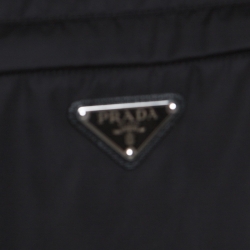 Pre Owned Prada Black Cotton Front Patch Pocket Detail T-Shirt L