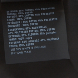 Pre Owned Prada Black Cotton Top Stitch Detail Point Collar Jacket M